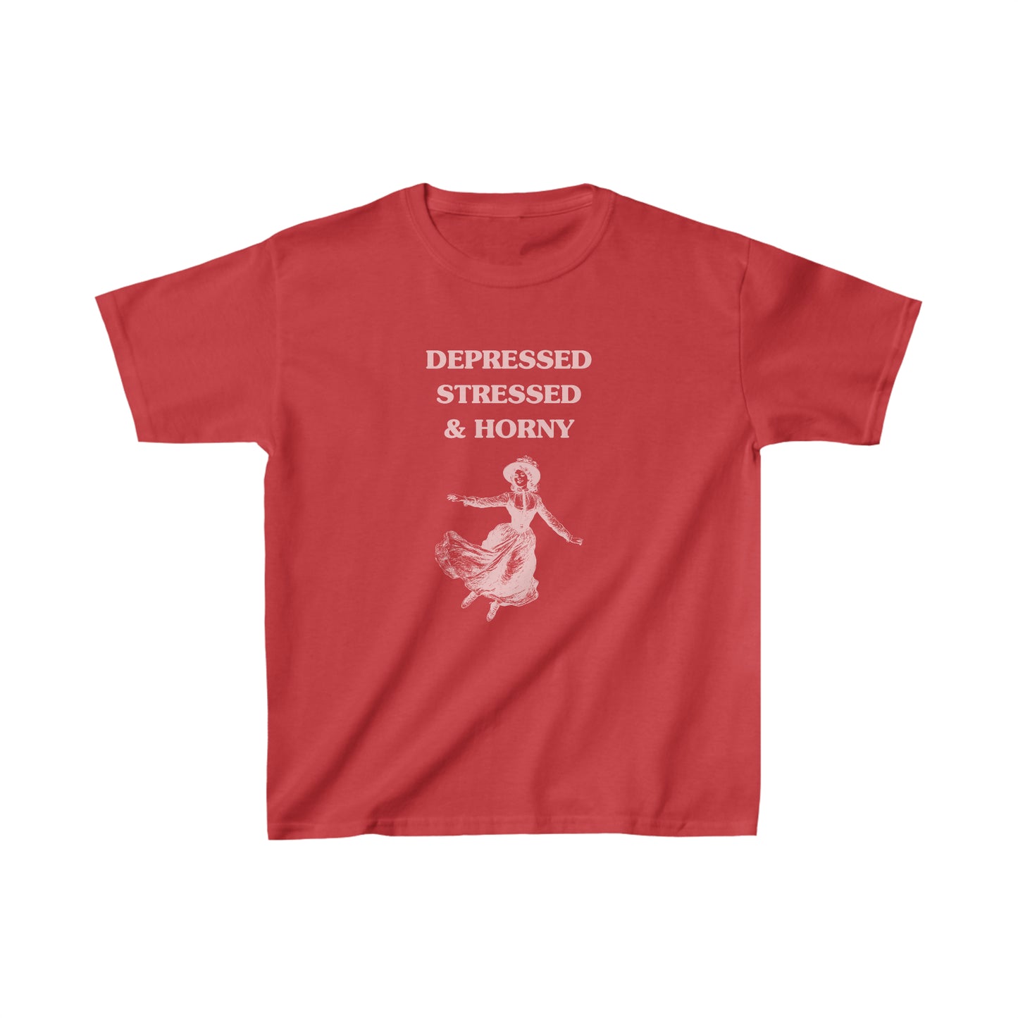 Depressed, stressed and horny - Heavy Cotton™ Baby Tee