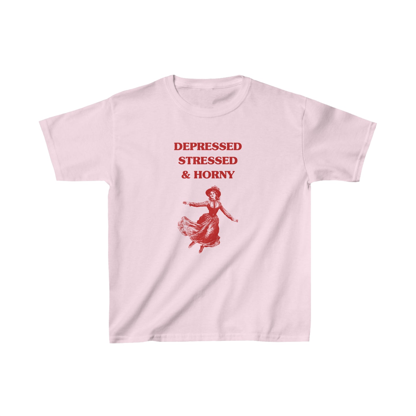 Depressed, stressed and horny - Heavy Cotton™ Baby Tee