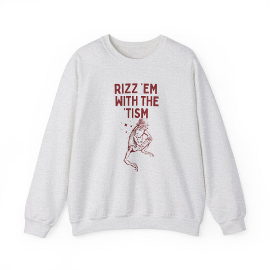 Rizz 'em with the 'tism - Unisex Heavy Blend™ Crewneck Sweatshirt