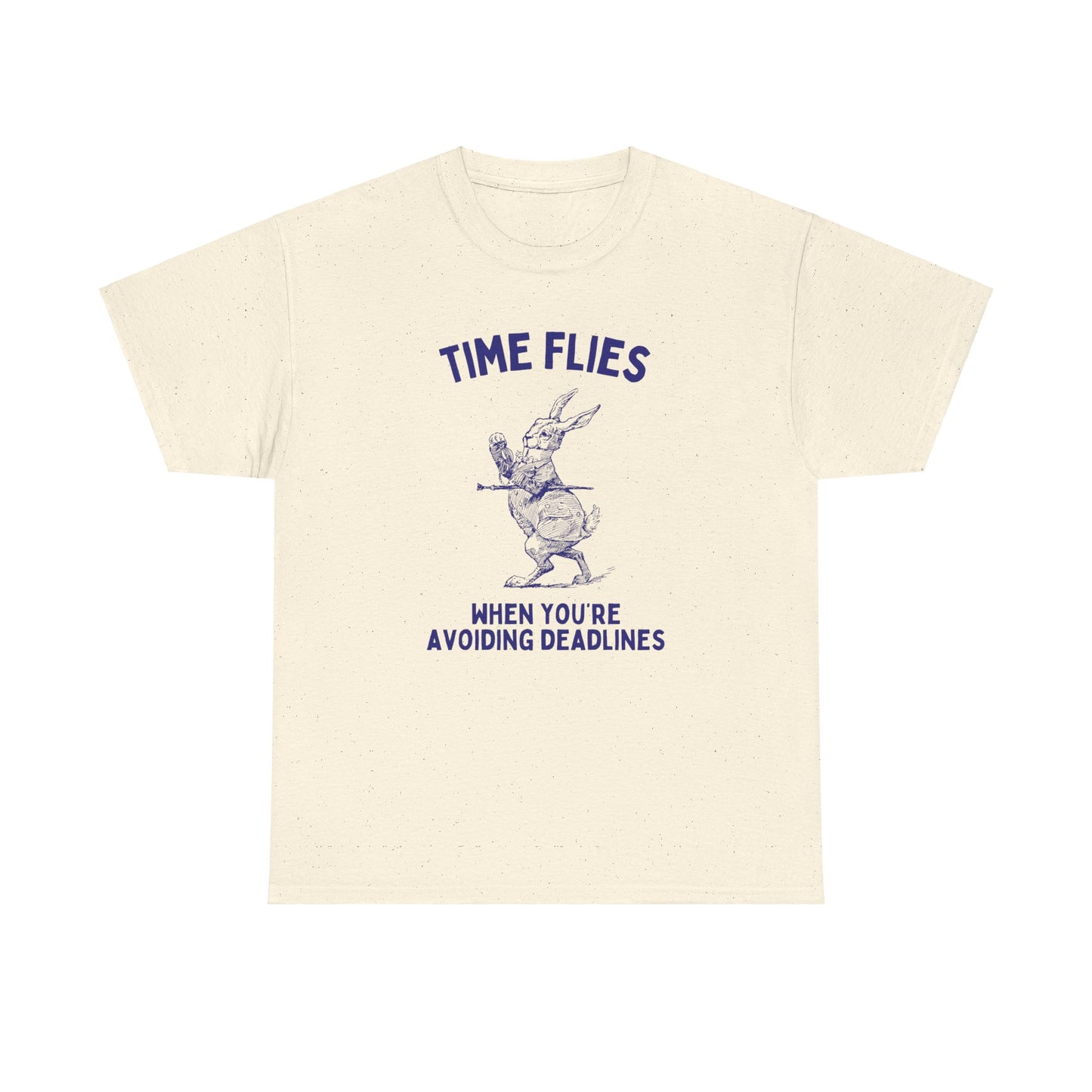 Time flies when you're avoiding deadlines - Unisex Heavy Cotton Tee