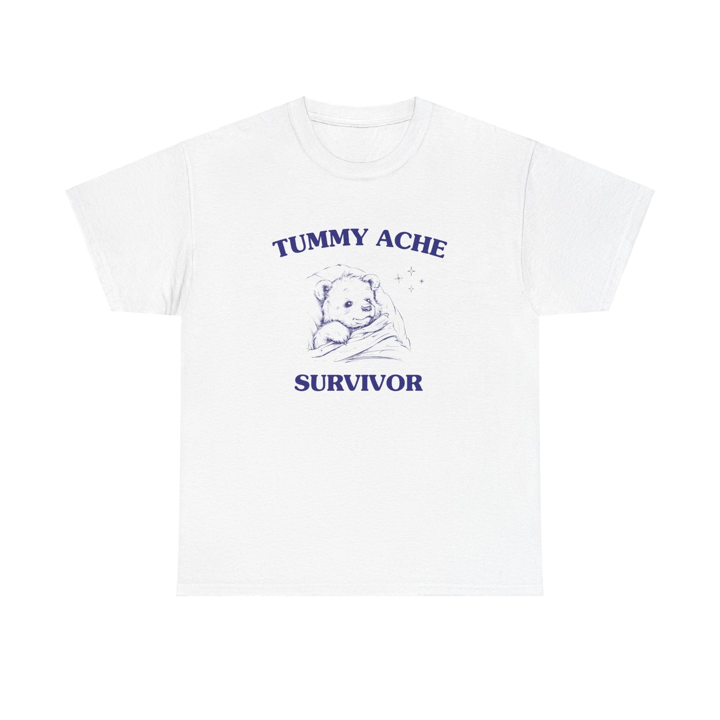 Tummy Ache Survivor - Unisex Heavy Cotton Tee