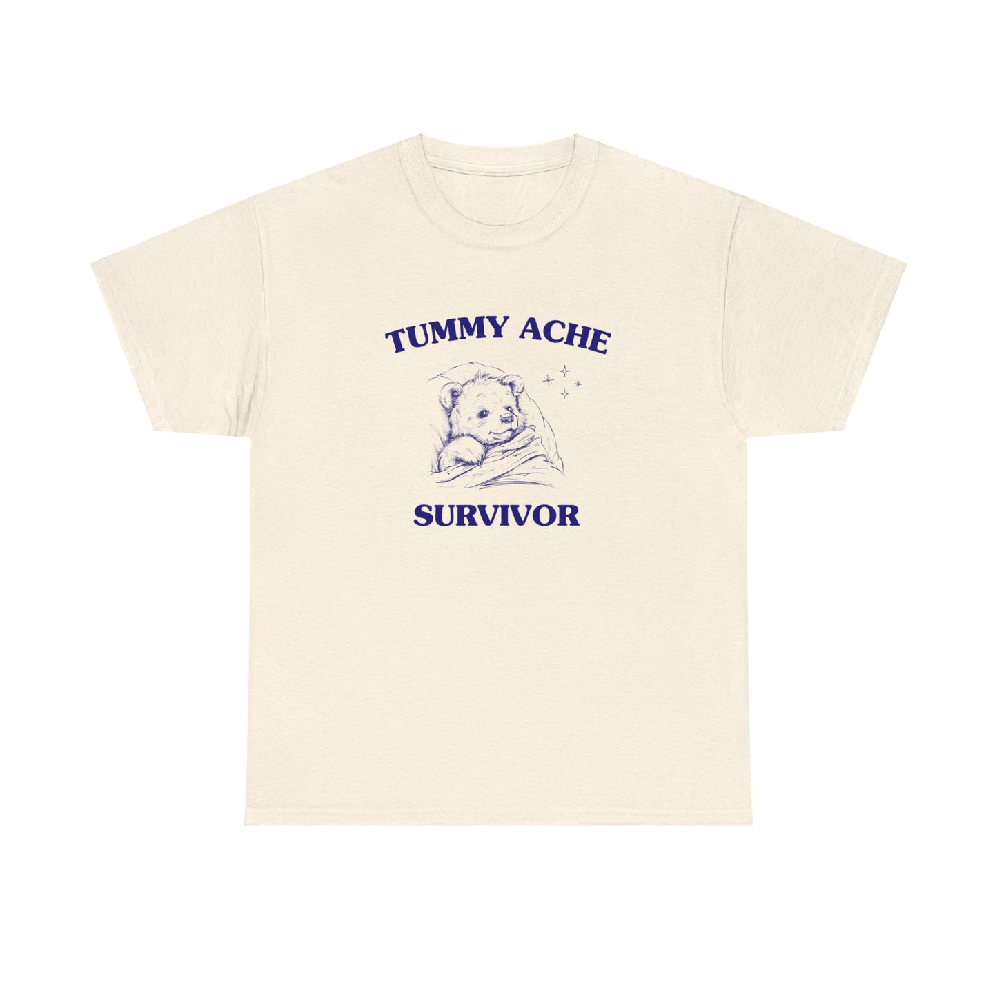 Tummy Ache Survivor - Unisex Heavy Cotton Tee