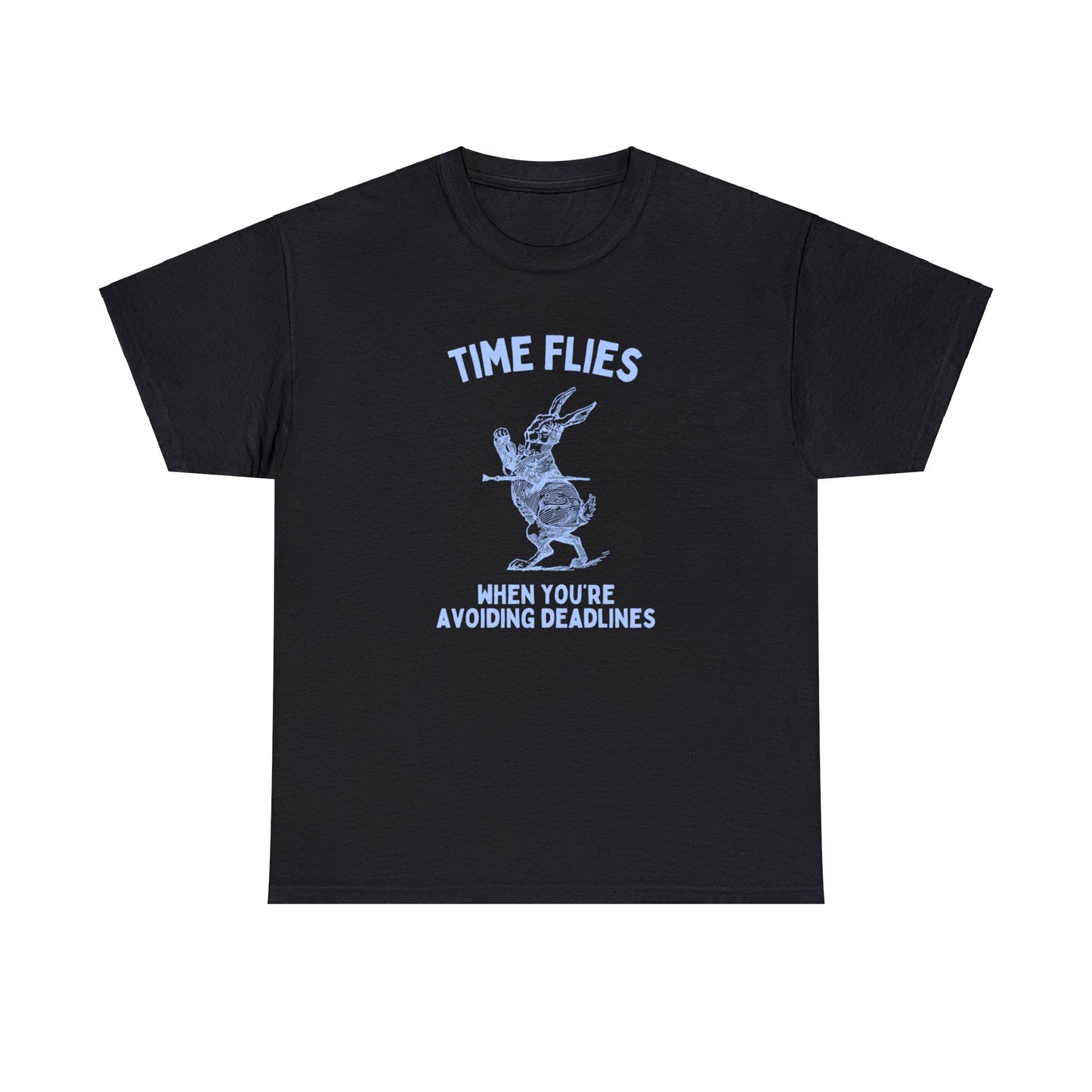 Time flies when you're avoiding deadlines - Unisex Heavy Cotton Tee